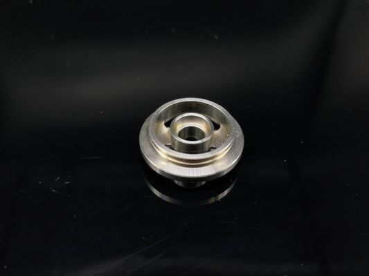 La production anodisée par argent tournée partie les pièces en aluminium de machine de tour de commande numérique par ordinateur de plat